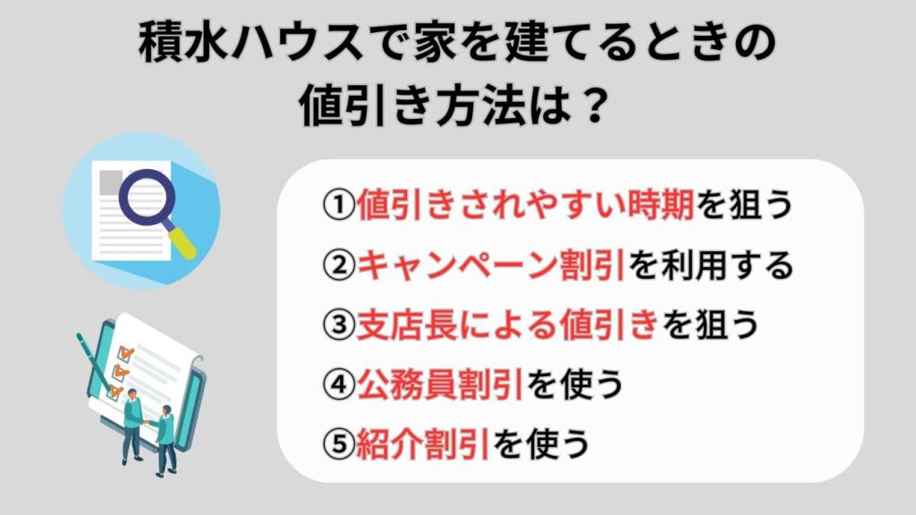 積水ハウスで家を建てるときの値引き方法は？