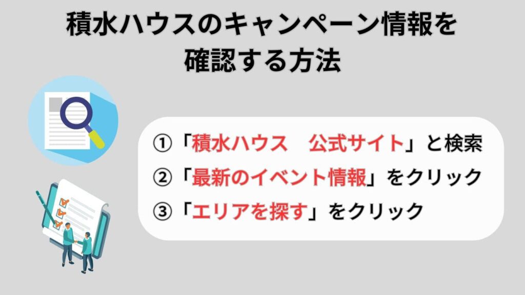 積水ハウスのキャンペーン情報を確認する方法