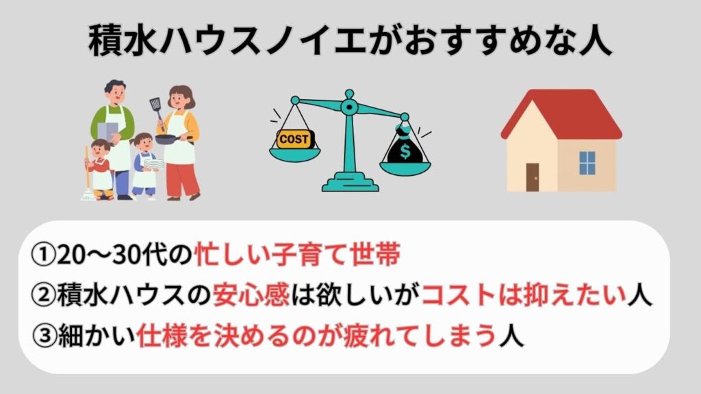 積水ハウスノイエがおすすめな人