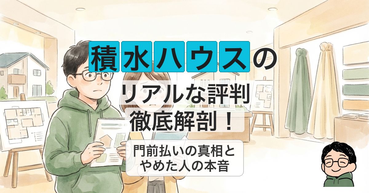 【ぶっちゃけ】積水ハウスで門前払いにされる？やめてよかったと言われる理由も調査！