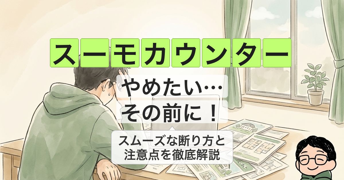 【スーモカウンターを辞めたい方へ】断り方と知っておきたい注意点を解説