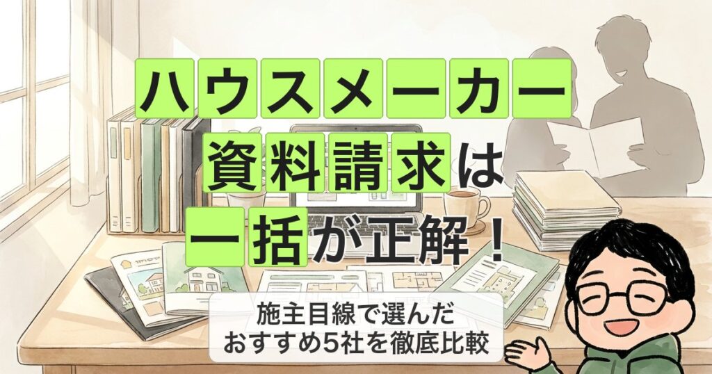 ハウスメーカー 資料請求は 一括が正解！