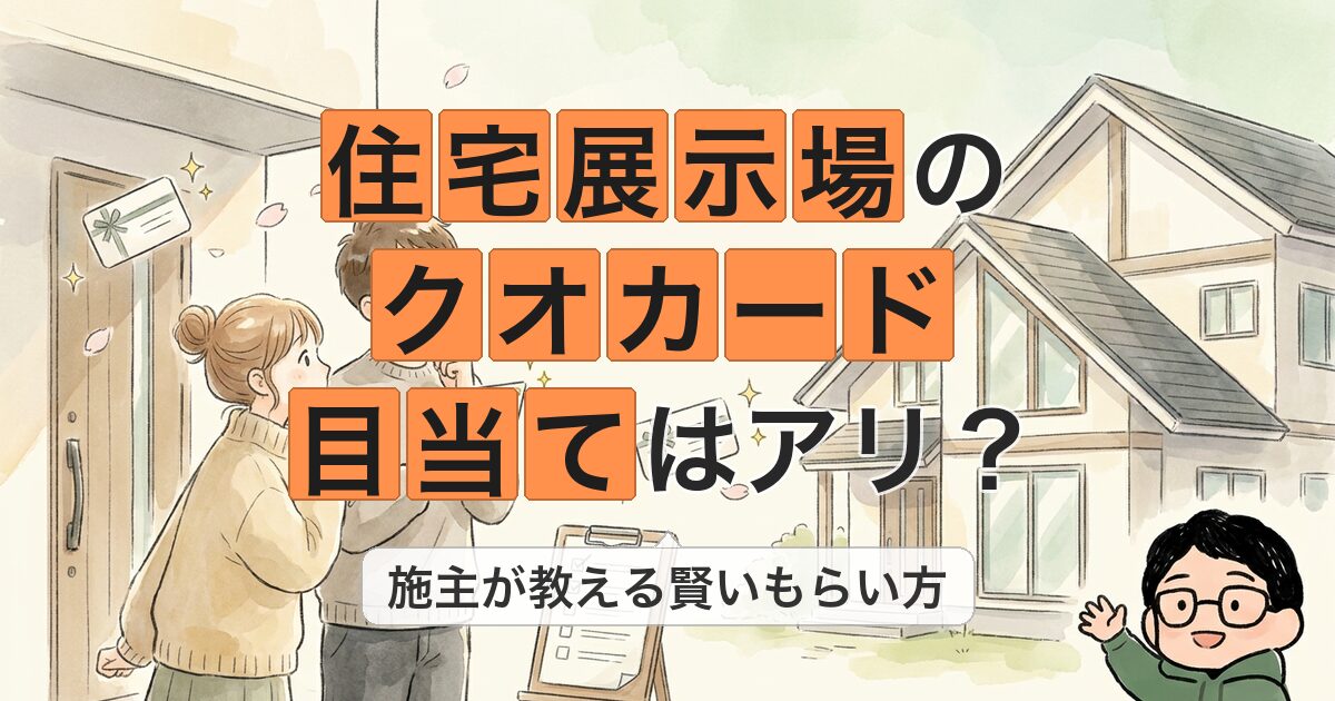 住宅展示場の クオカード 目当てはアリ?