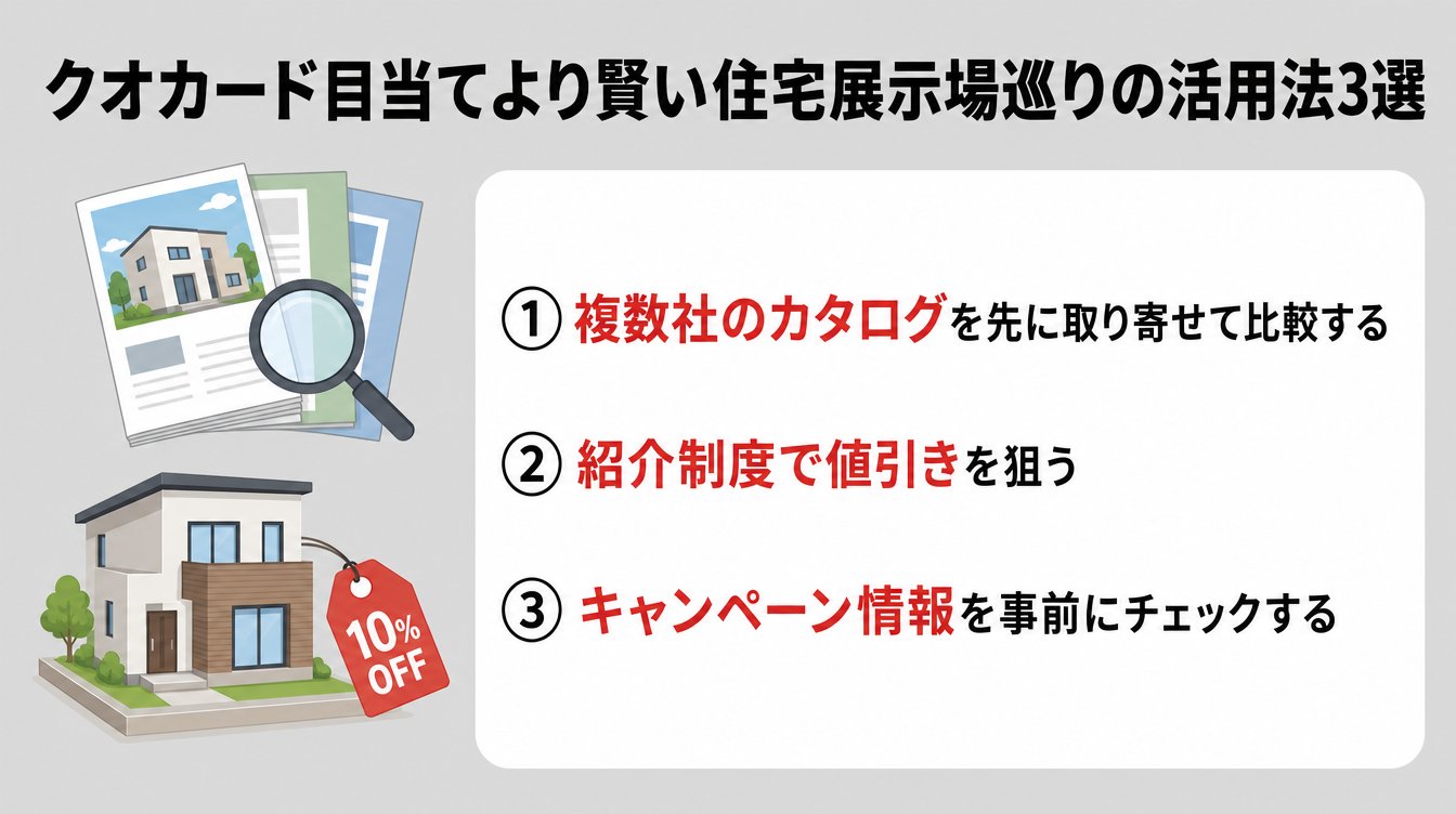クオカード目当てより賢い住宅展示場巡りの活用法3選