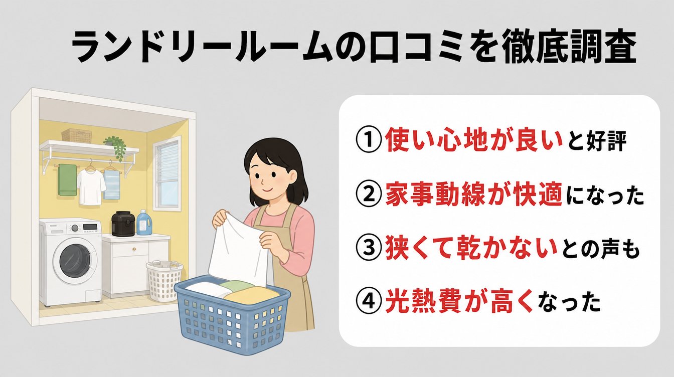 ランドリールームはいらなかったと後悔している口コミを徹底調査