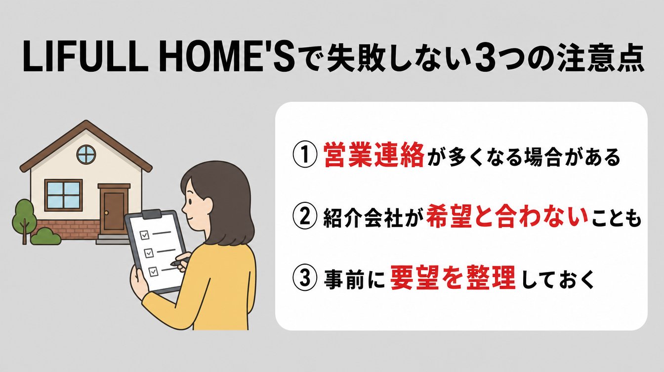 LIFULL HOME’S(ライフルホームズ)で失敗しないための3つの注意点