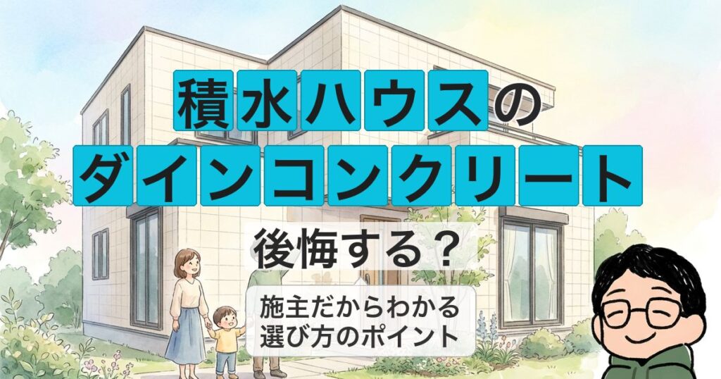 【施主が解説】積水ハウスのダインコンクリートとは?後悔しない選び方も解説