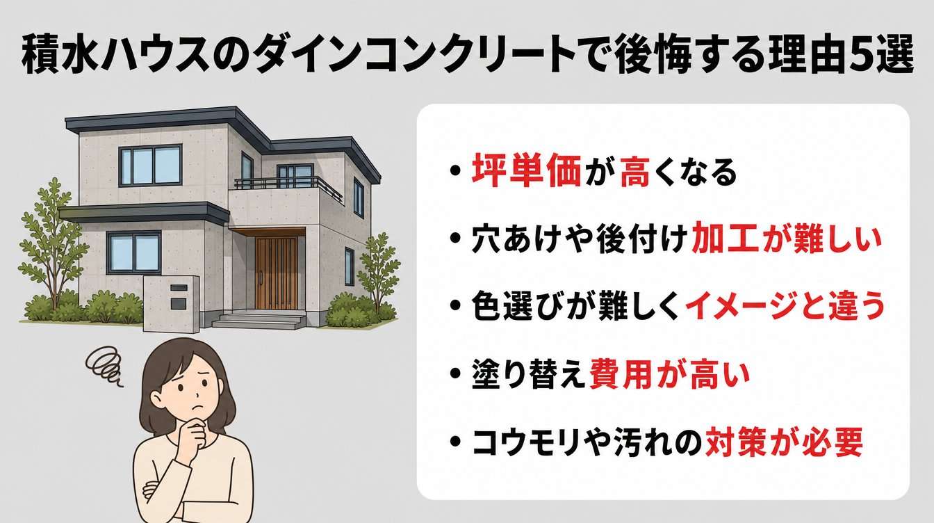 積水ハウスのダインコンクリートで後悔する理由5選