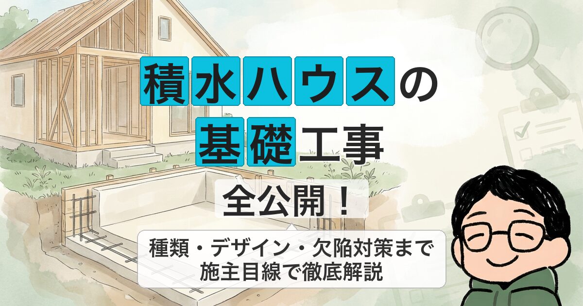 積水ハウスの 基礎工事 全公開!