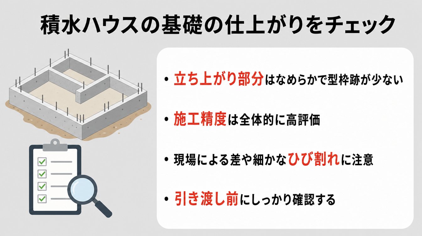 積水ハウスの基礎の仕上げと施工品質を施主目線で解説