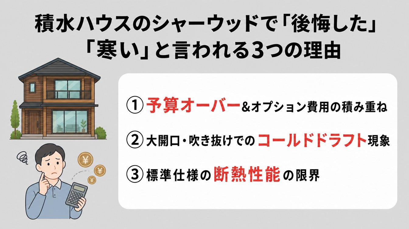積水ハウスのシャーウッドで「後悔した」「寒い」と言われる3つの理由