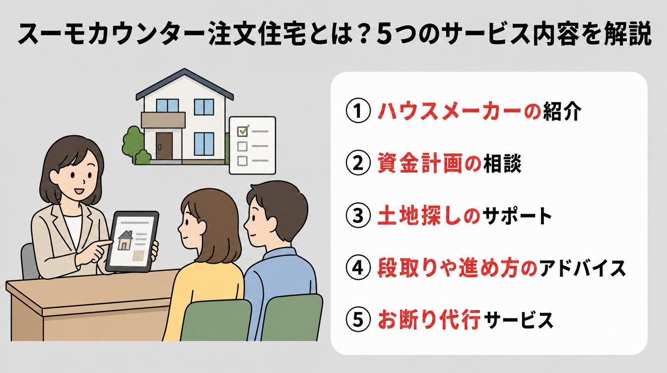 スーモカウンター注文住宅とは？5つのサービス内容を解説