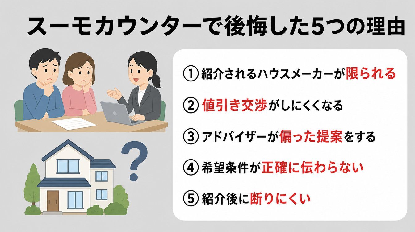 スーモカウンターで後悔した5つの理由