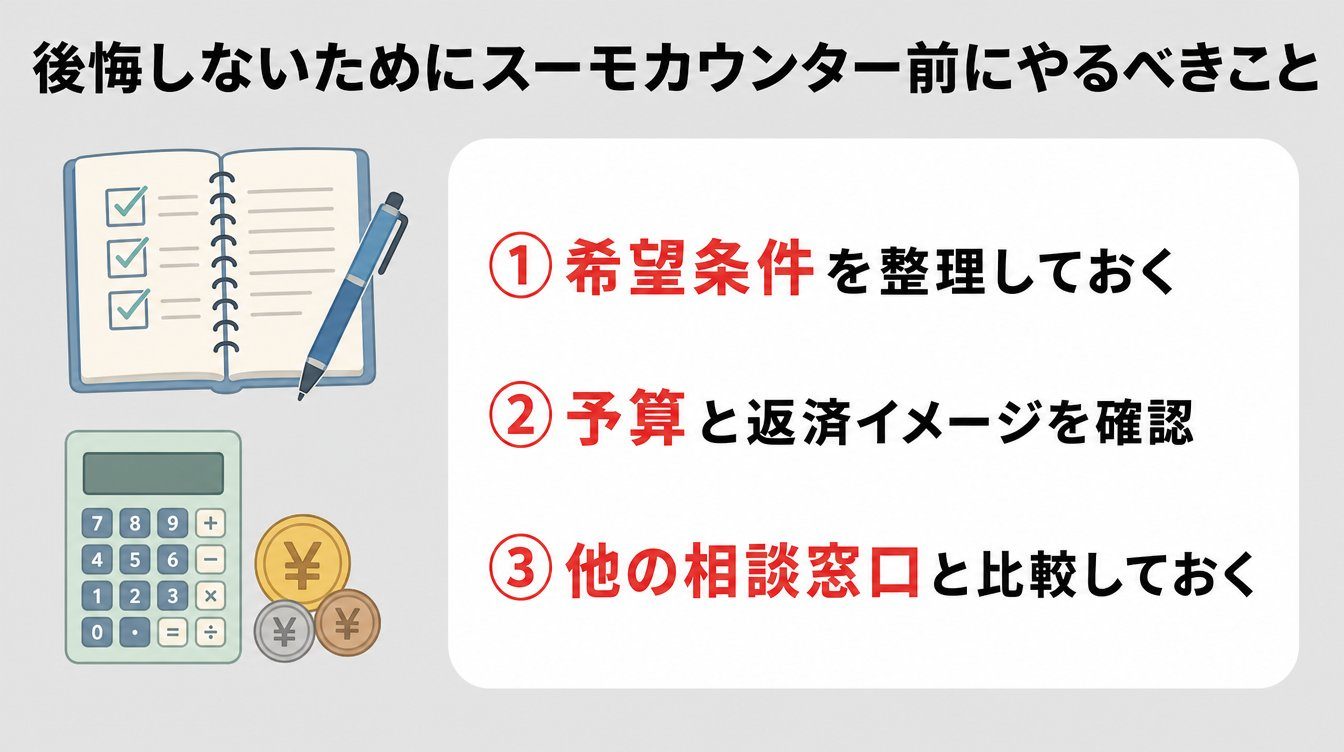 後悔しないためにスーモカウンター前にやるべきこと