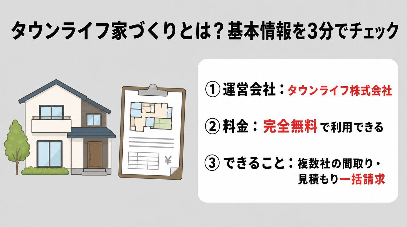 タウンライフ家づくりとは？基本情報を3分でチェック