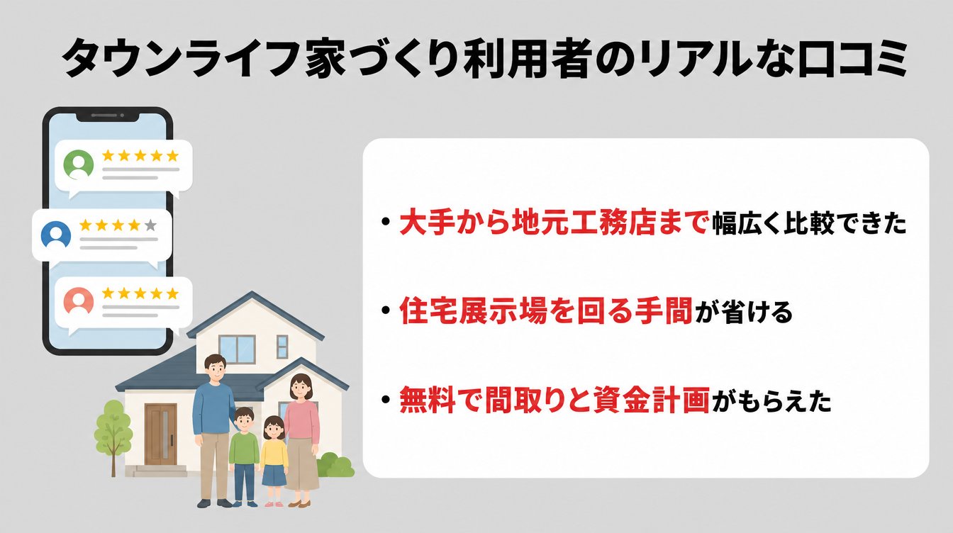 タウンライフ家づくり利用者のリアルな口コミ