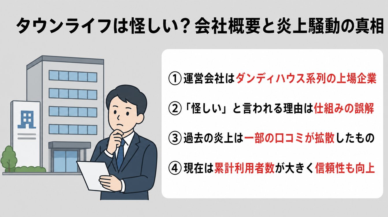 タウンライフは怪しい？会社概要と炎上騒動の真相