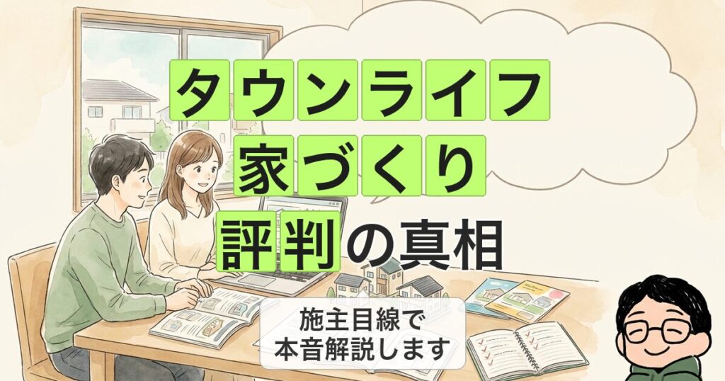 タウンライフ 家づくり 評判の真相