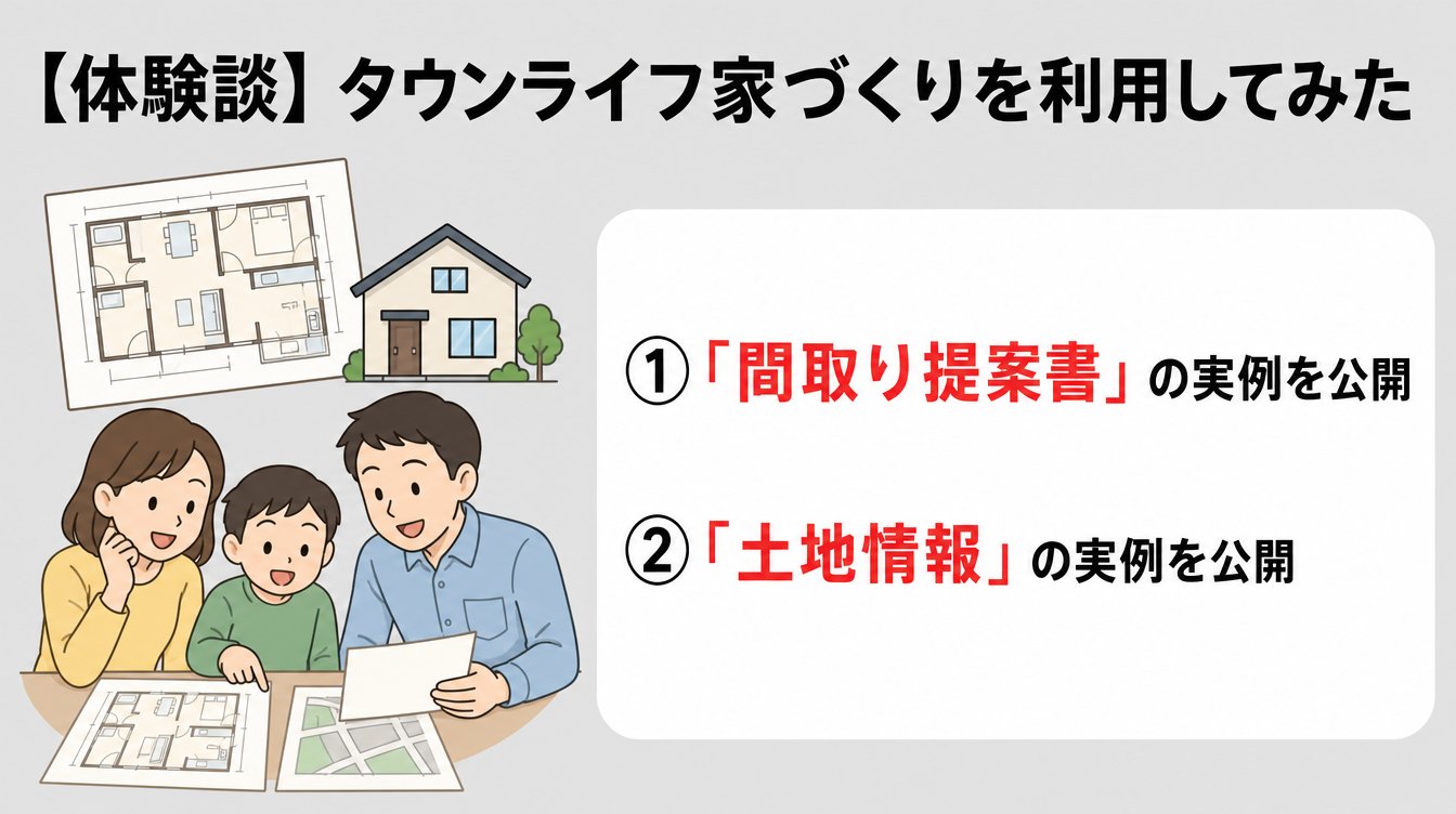 【体験談】実際にタウンライフ家づくりを利用してみました