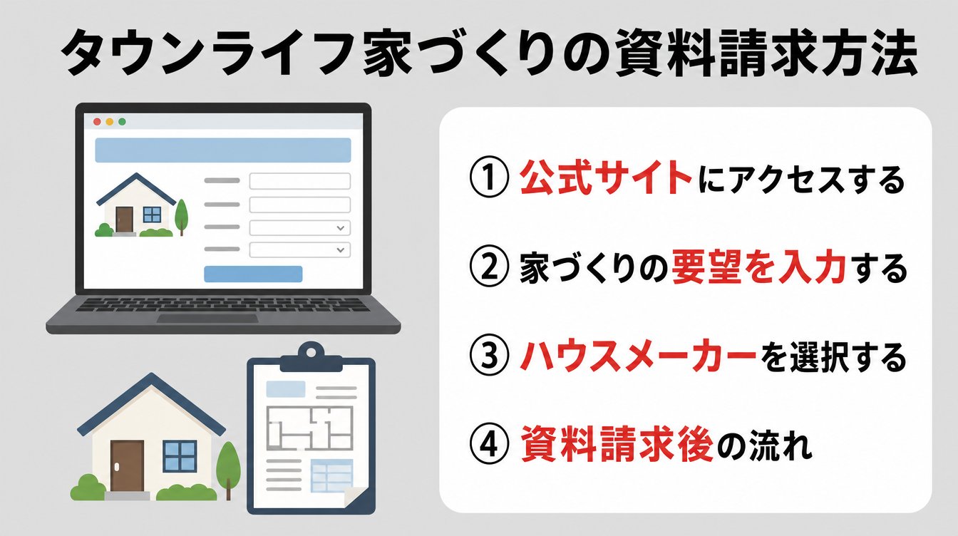 タウンライフ家づくりの資料請求方法