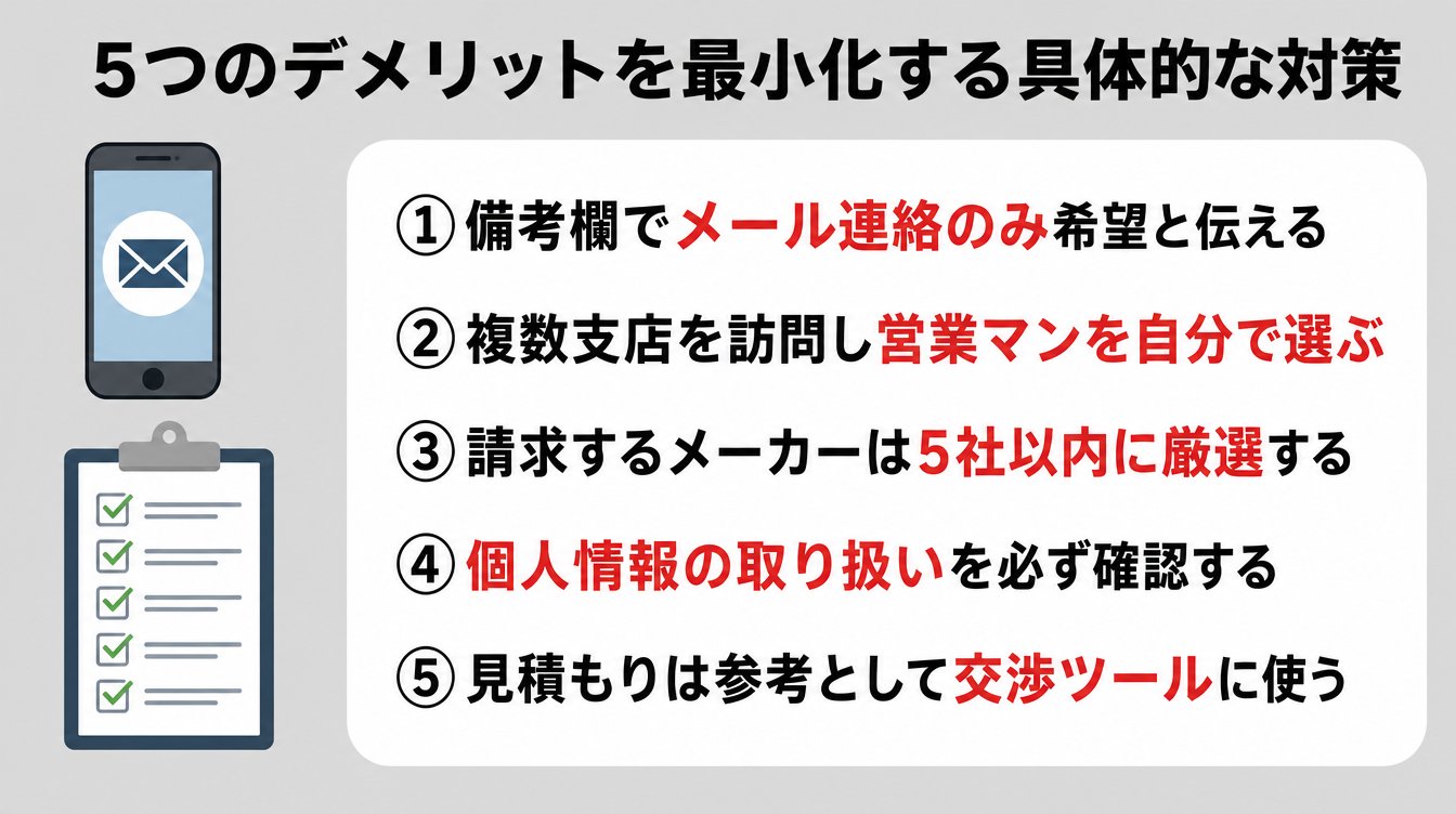 5つのデメリットを最小化する具体的な対策