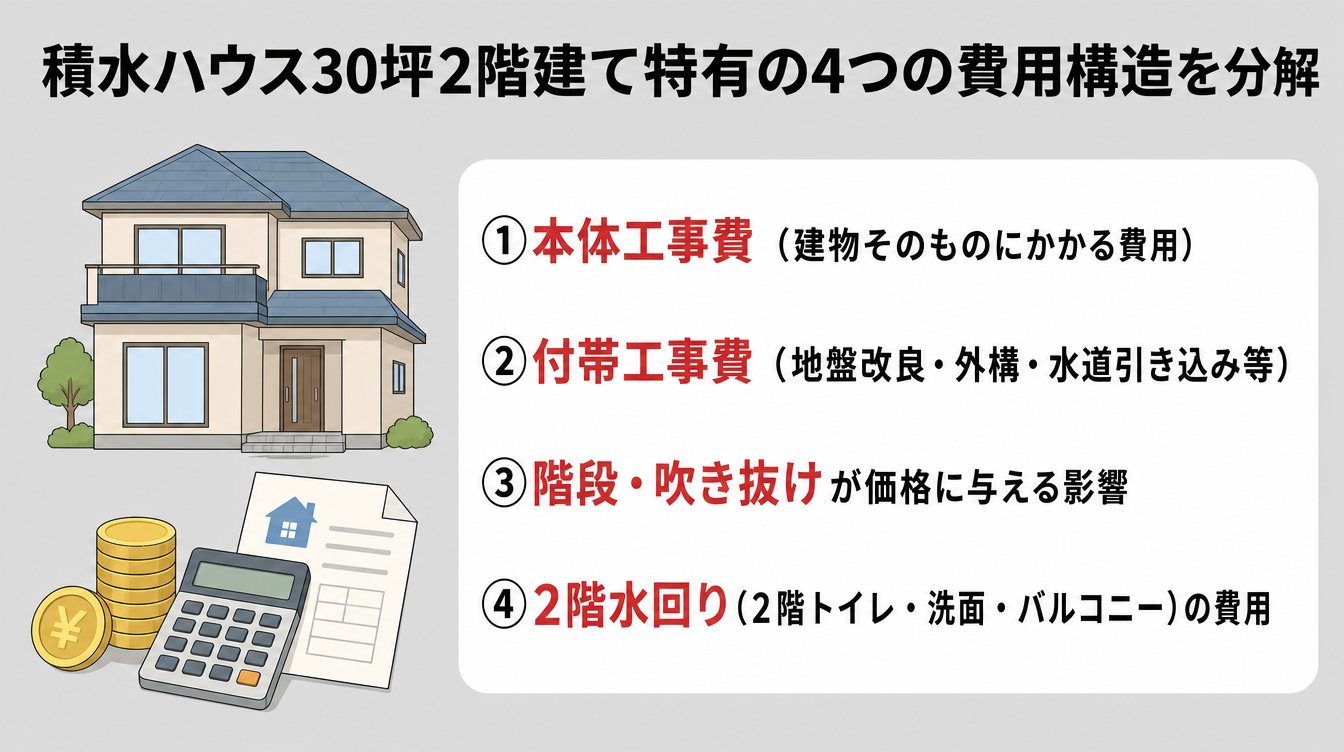 積水ハウス30坪2階建て特有の4つの費用構造を分解