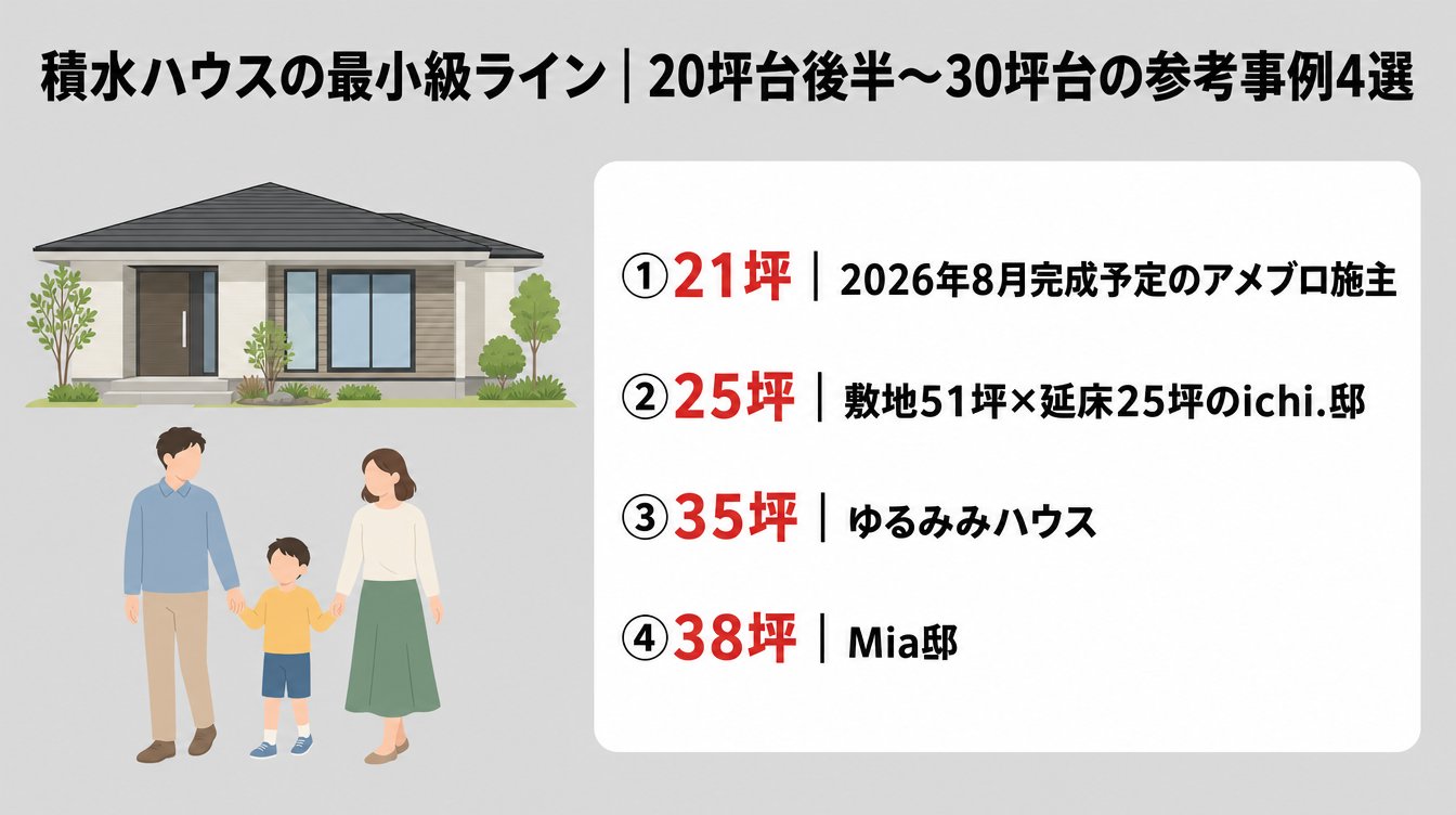 積水ハウスの最小級ライン｜20坪台後半〜30坪台の参考事例4選