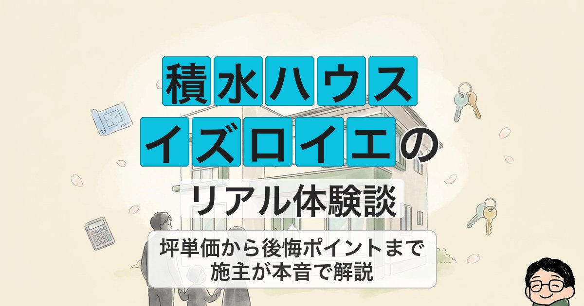 積水ハウス イズロイエの リアル体験談