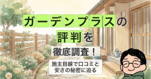 ガーデンプラスの 評判を 徹底調査!