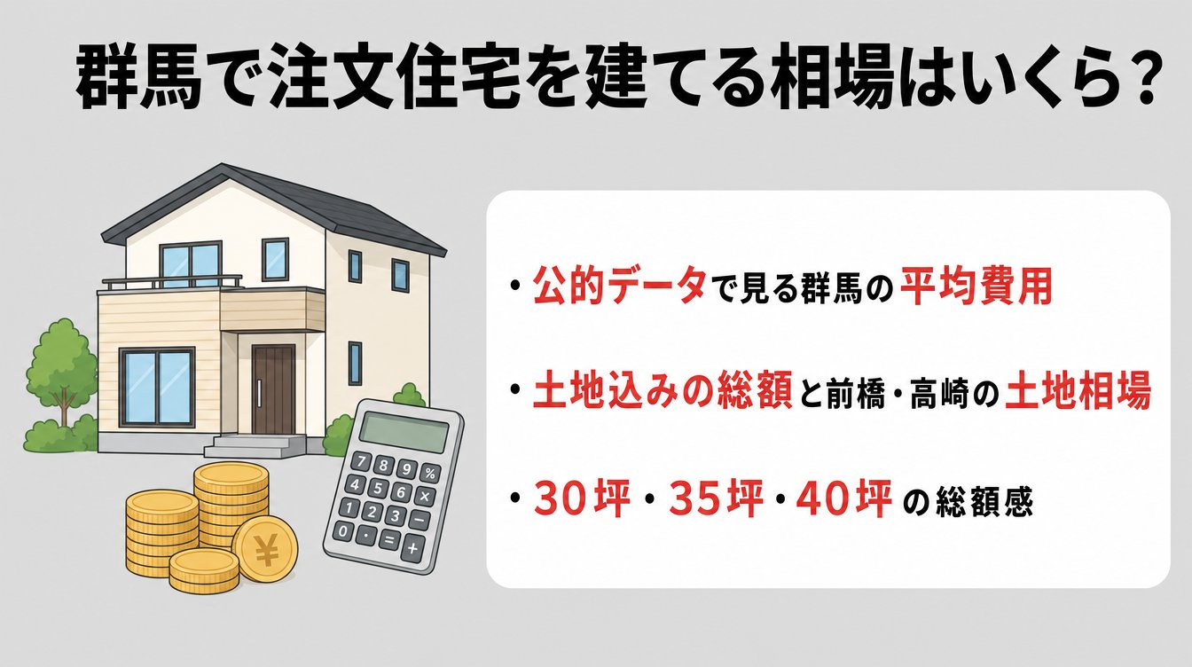 群馬で注文住宅を建てる相場はいくら?