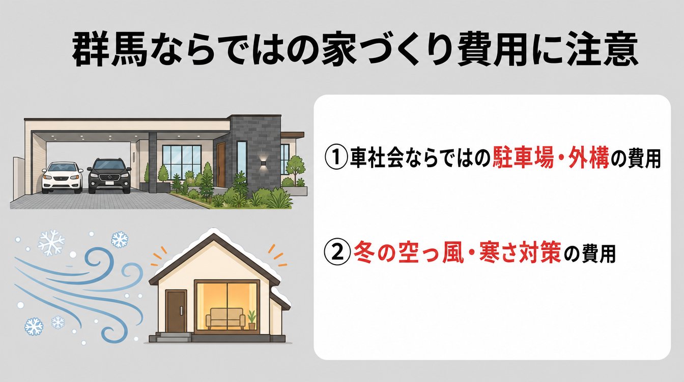 群馬ならではの家づくり費用に注意
