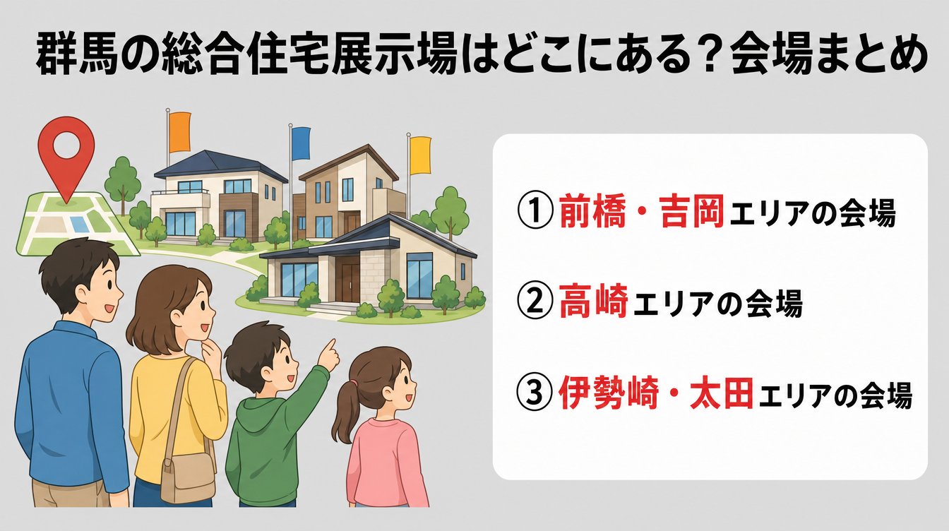 群馬の総合住宅展示場はどこにある?会場まとめ