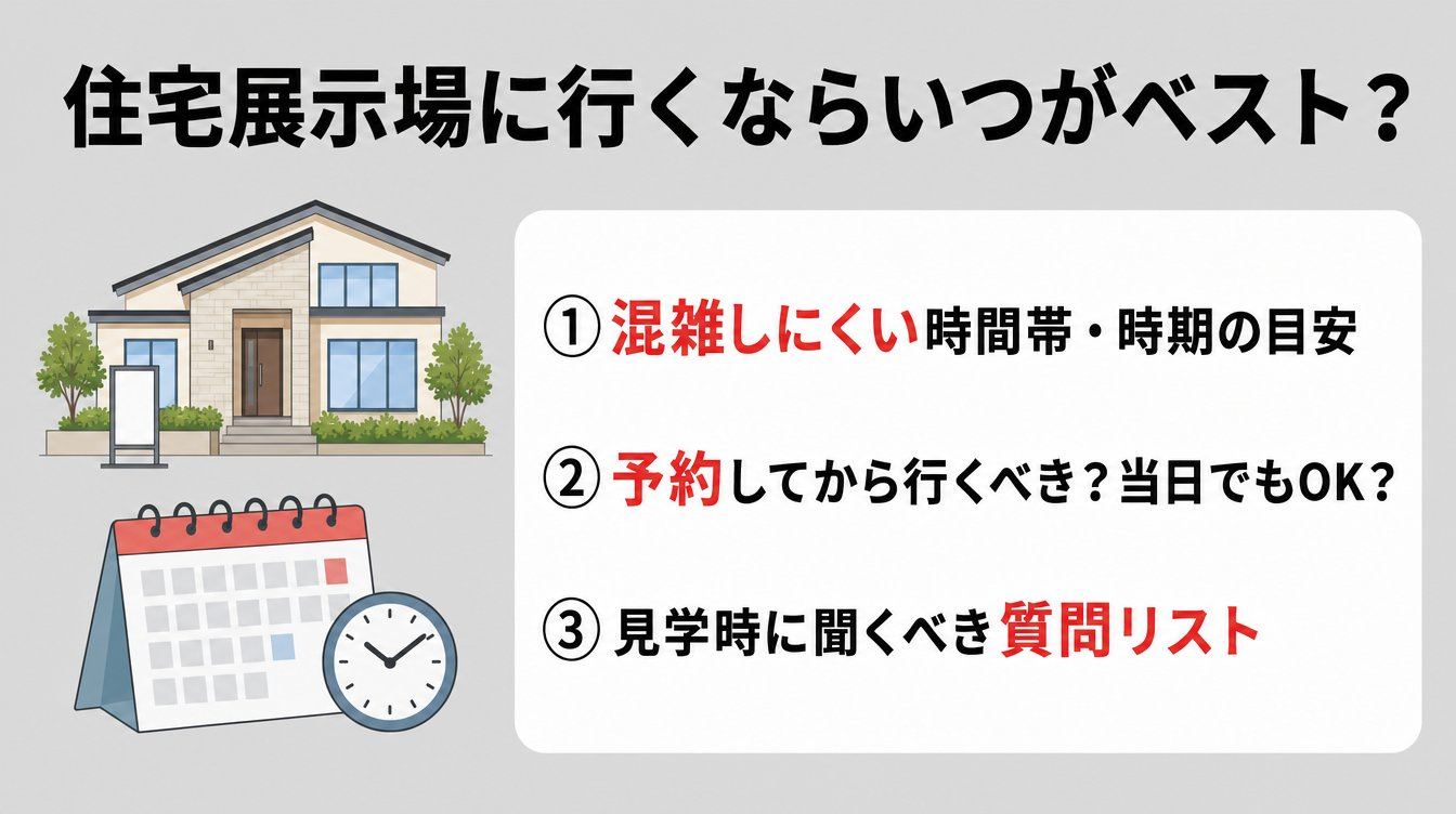 住宅展示場に行くならいつがベスト?