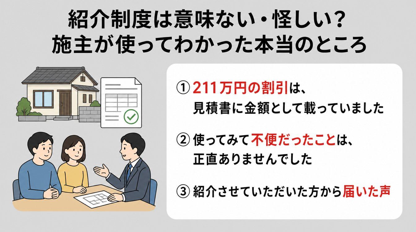 紹介制度は意味ない・怪しい?施主が使ってわかった本当のところ
