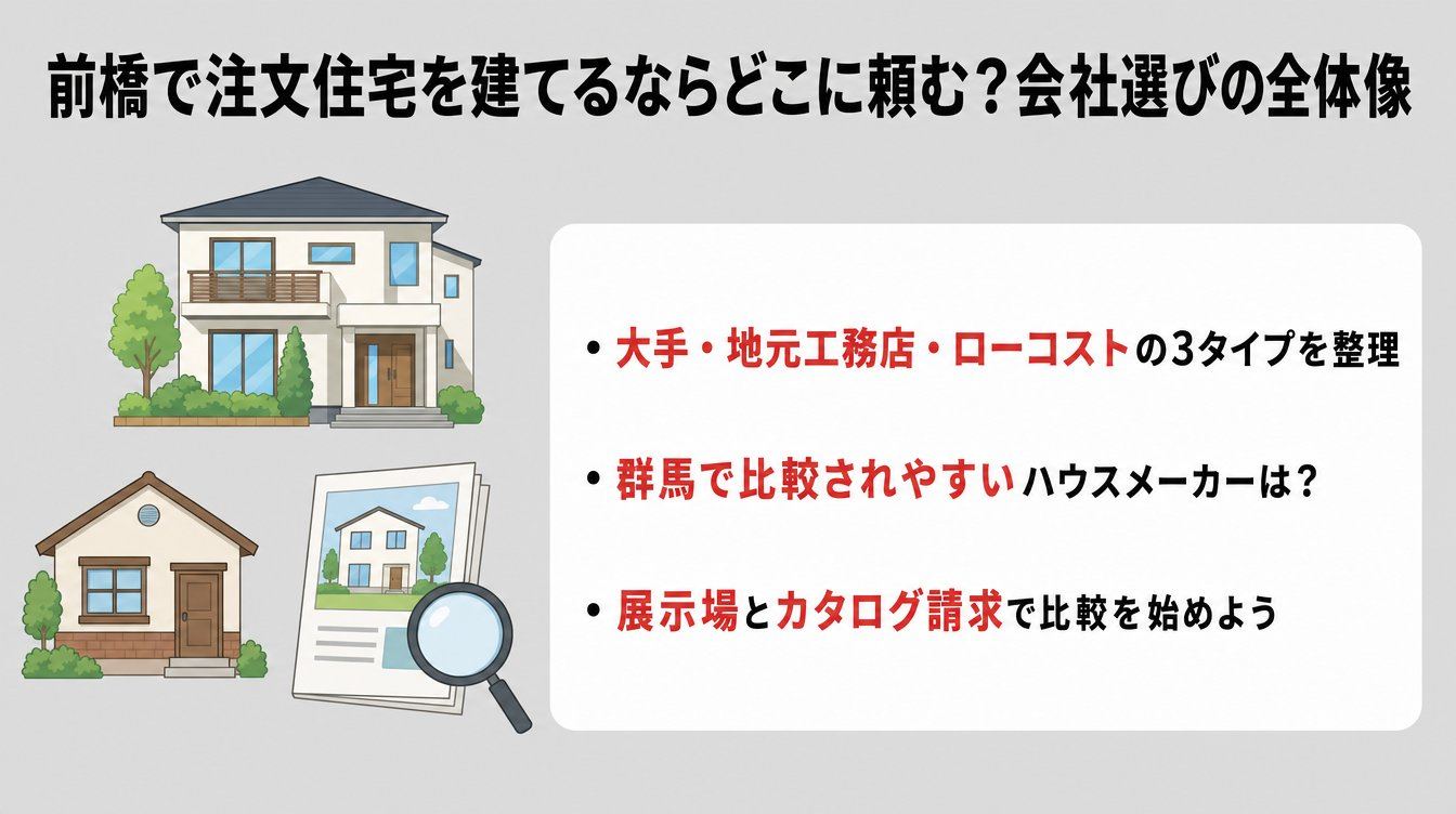 前橋で注文住宅を建てるならどこに頼む？会社選びの全体像