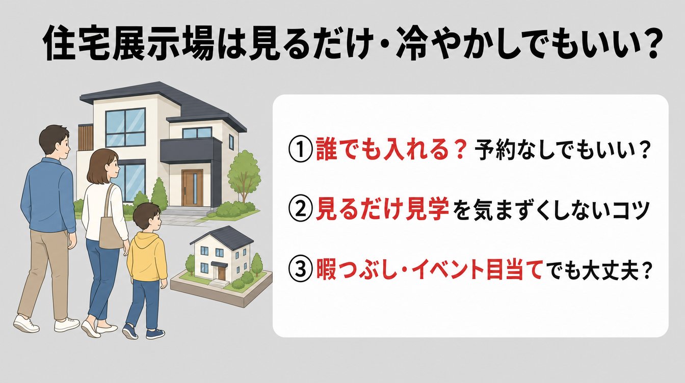 住宅展示場は見るだけ・冷やかしでもいい?