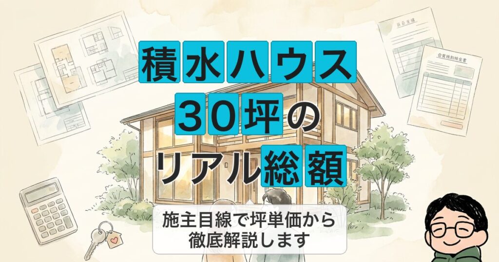 積水ハウス 30坪の リアル総額