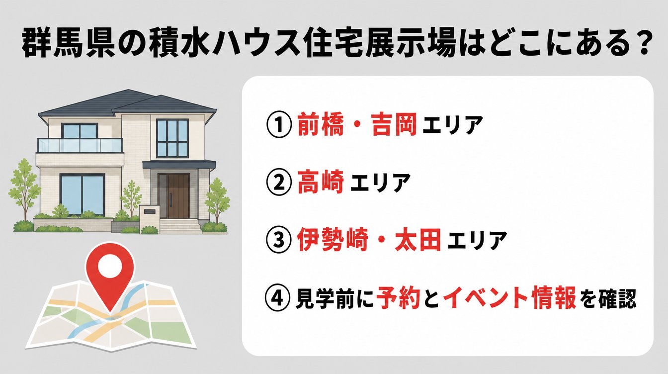 群馬県の積水ハウス住宅展示場はどこにある？