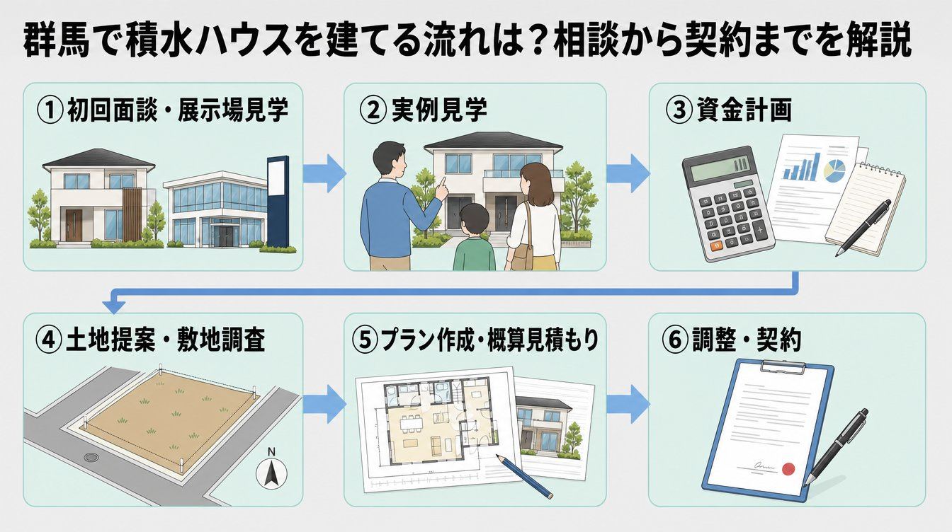 群馬で積水ハウスを建てる流れは？相談から契約までを解説