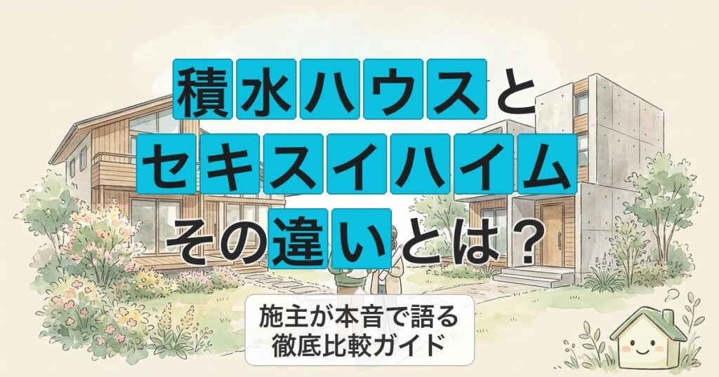 積水ハウスと セキスイハイム その違いとは？