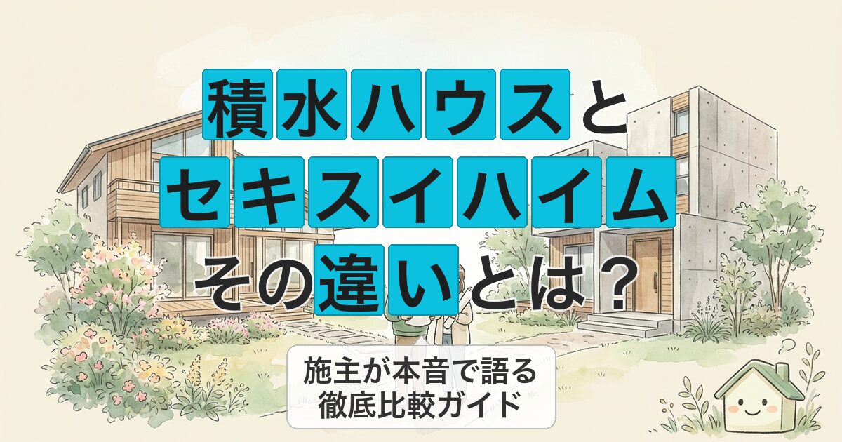 積水ハウスと セキスイハイム その違いとは?