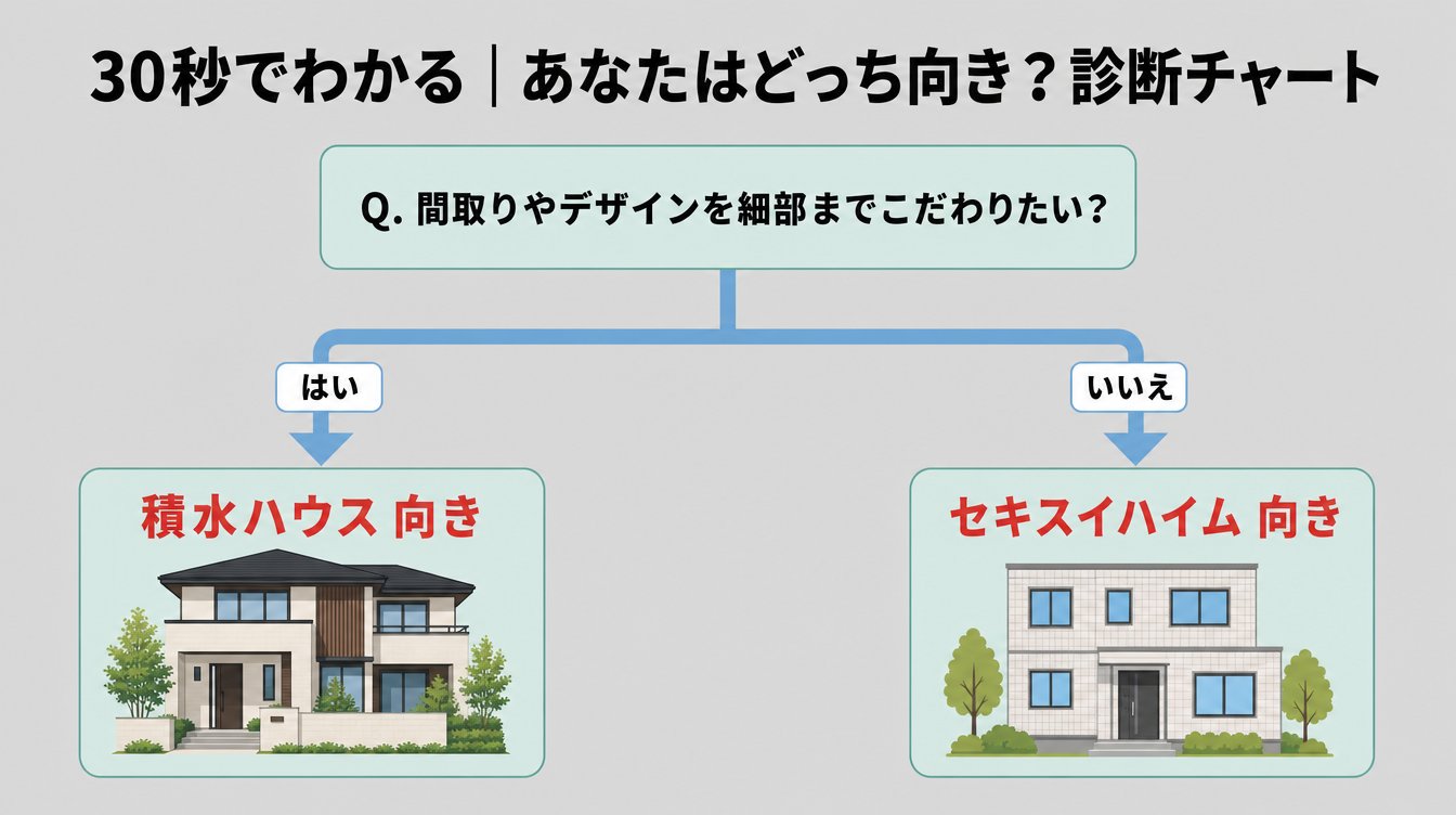 30秒でわかる|あなたはどっち向き?診断チャート