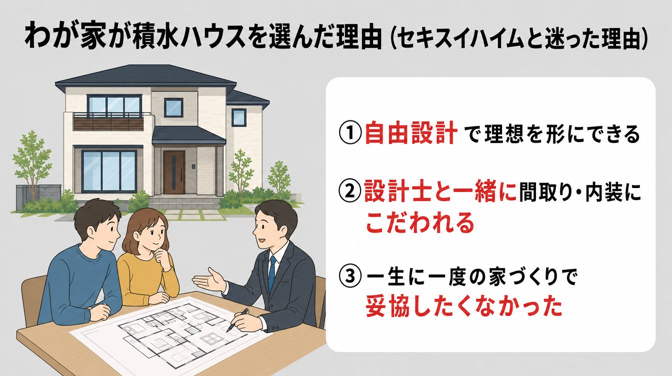 わが家が積水ハウスを選んだ理由(セキスイハイムと迷った理由)
