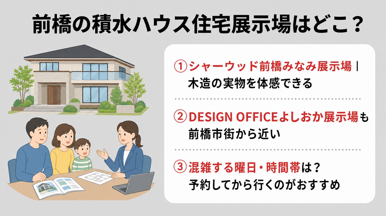 前橋の積水ハウス住宅展示場はどこ？