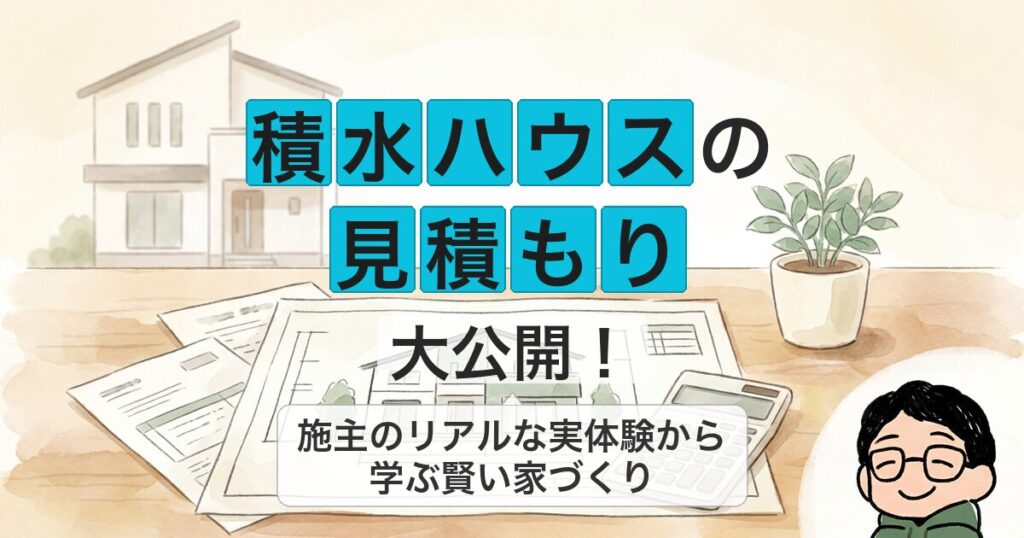 積水ハウスの 見積もり 大公開！