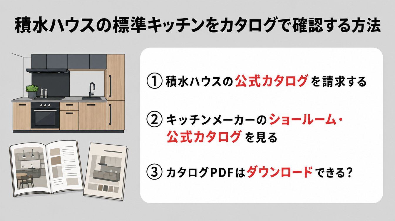 積水ハウスの標準キッチンをカタログで確認する方法