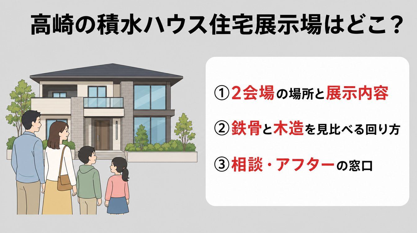 高崎の積水ハウス住宅展示場はどこ?