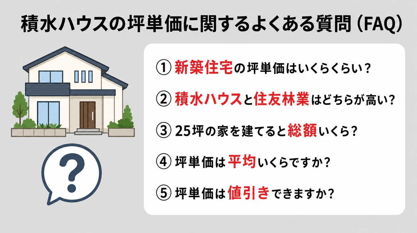 積水ハウスの坪単価に関するよくある質問（FAQ）