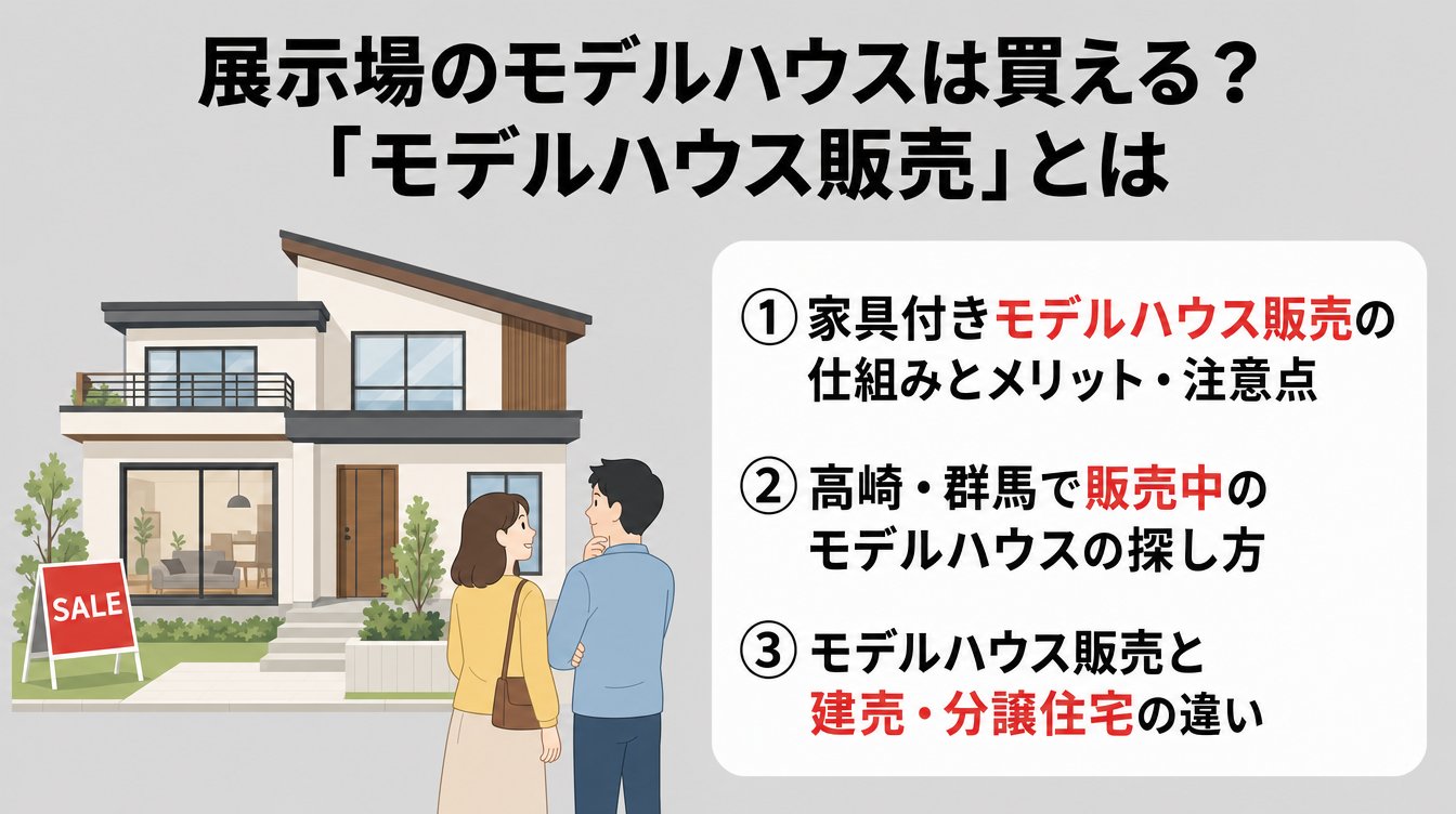 展示場のモデルハウスは買える？「モデルハウス販売」とは
