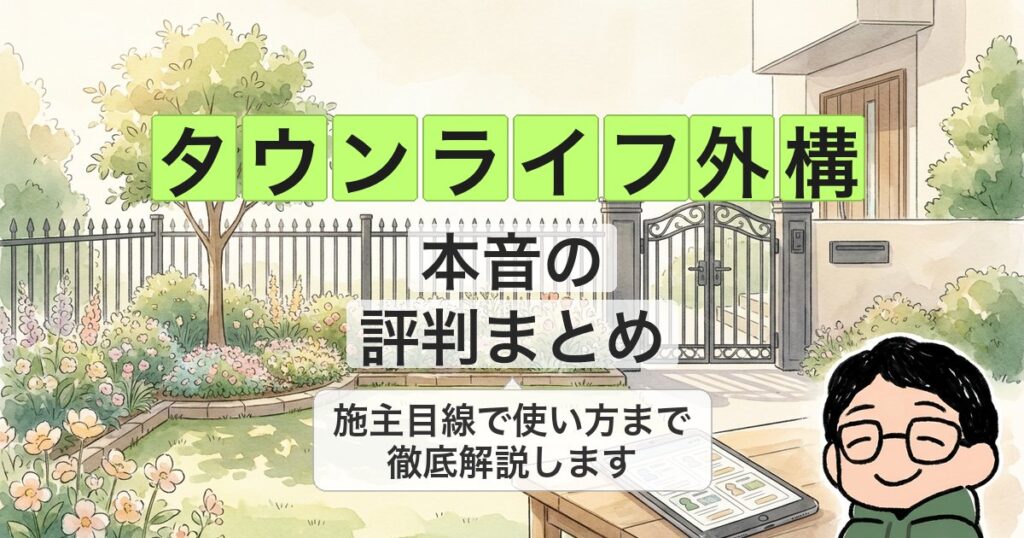 タウンライフ外構 本音の 評判まとめ